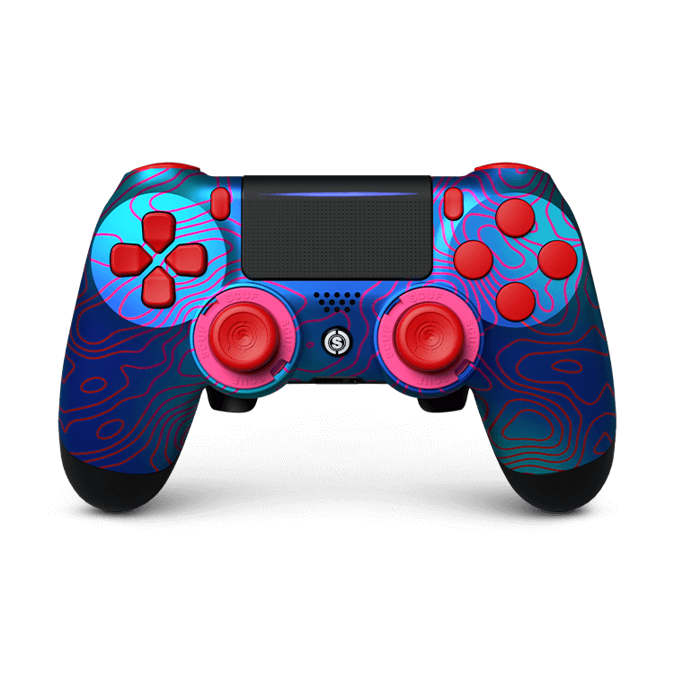 Custom Ps4 Controller Wireless,Scuf PS4 Gamepad with Remapping Buttons/Dual  Vibration/6-Axis Sensor/Touchpad/ Stereo Headset Jack,Turbo. 