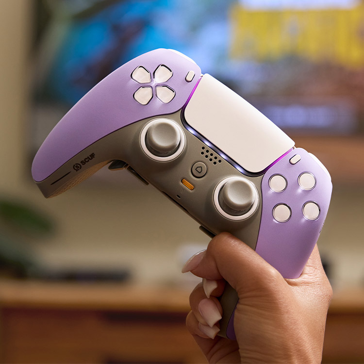 Lavender PS5 controller image
