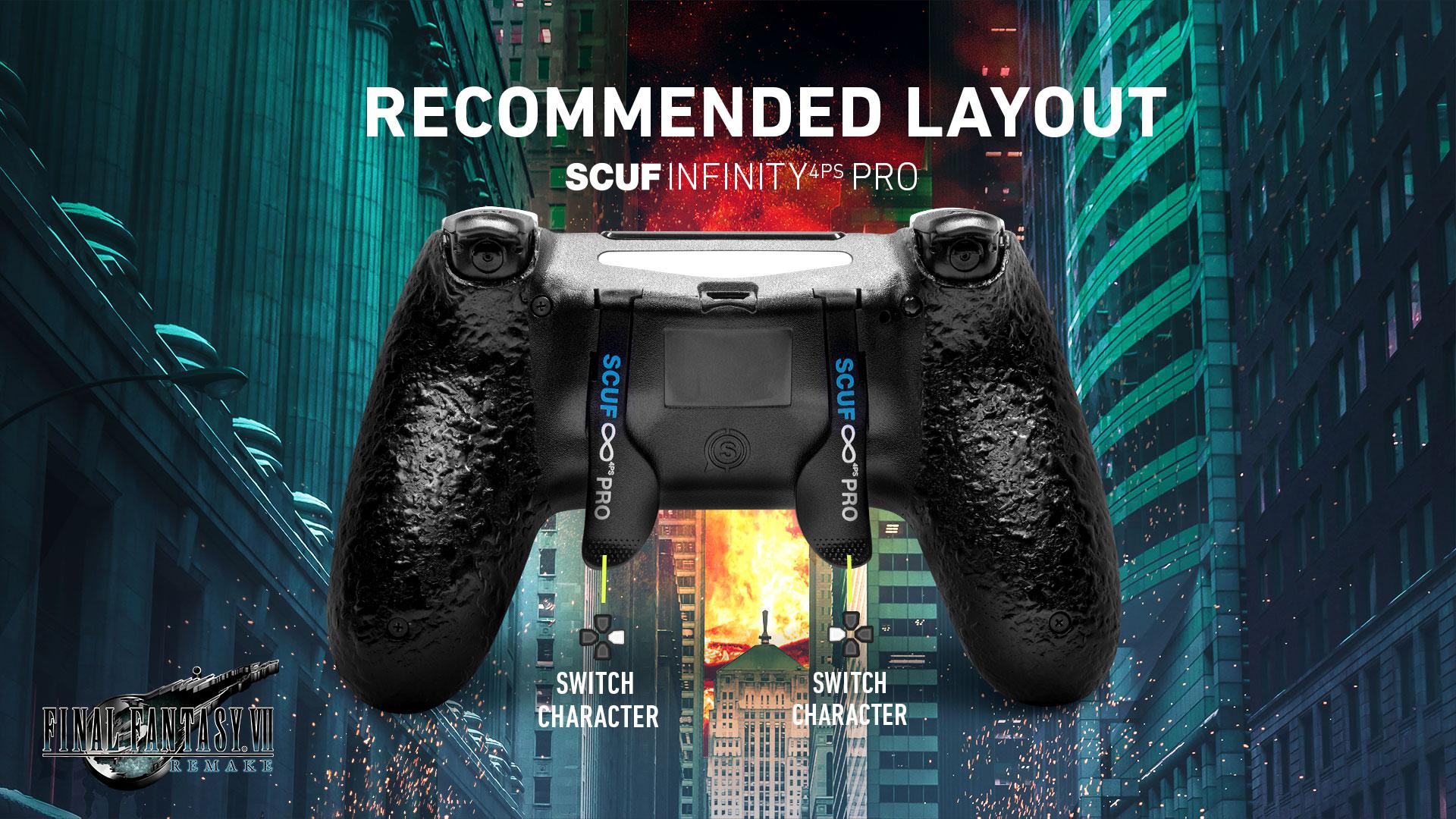 SCUF Infinity4PSPRO Final Fantasy VII Remake PS4 Controller Layout