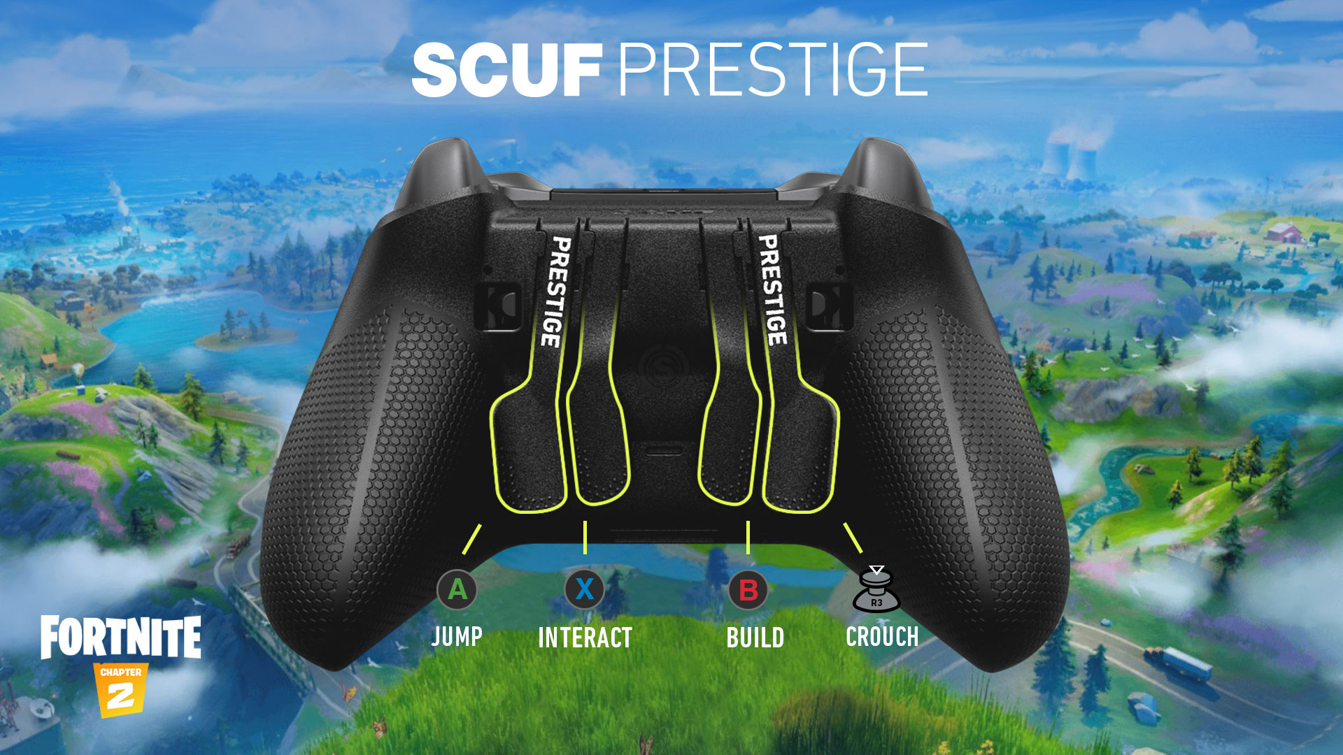 Configurazione del controller SCUF Prestige per Fortnite su Xbox One