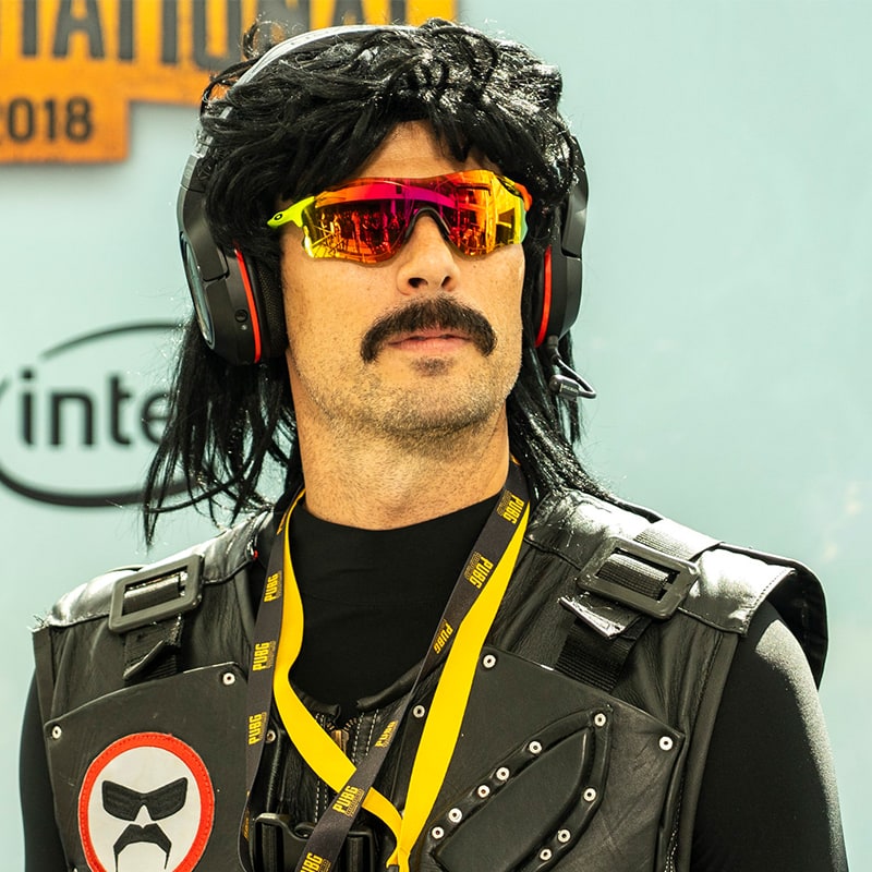 What can we say that hasn’t already been said about this guy? Known to some as The Bullet Proof Mullet, but better known as Dr. Disrespect, to say he’s a force to be reckoned with.